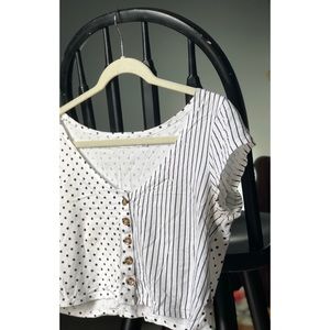 Polka Dot Volcum Crop